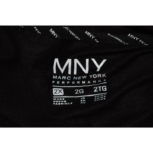 MNY MARC NEW YORK NEW $64 Black Performance Cowl Neck‎ Tunic Top Drop Sleeve 2X - Picture 3 of 3